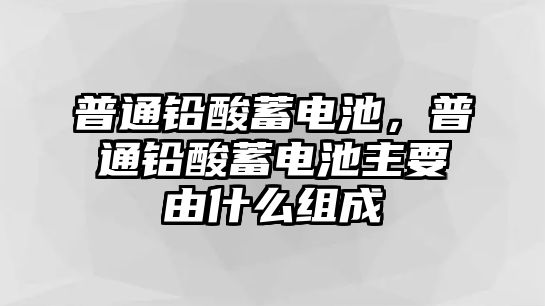 普通鉛酸蓄電池，普通鉛酸蓄電池主要由什么組成