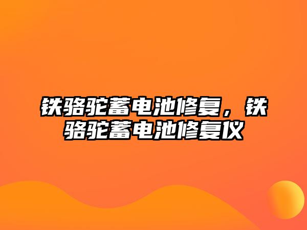 鐵駱駝蓄電池修復(fù)，鐵駱駝蓄電池修復(fù)儀