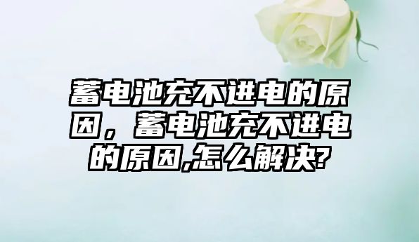 蓄電池充不進電的原因，蓄電池充不進電的原因,怎么解決?