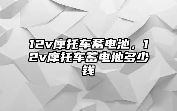 12v摩托車蓄電池，12v摩托車蓄電池多少錢