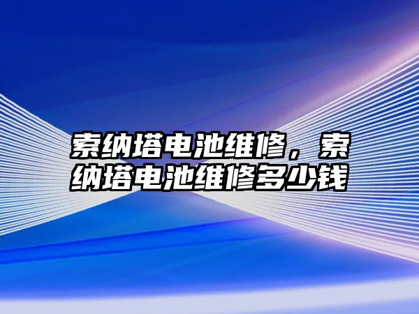 索納塔電池維修，索納塔電池維修多少錢