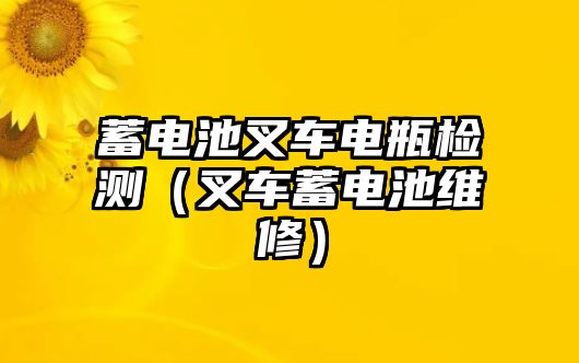 蓄電池叉車電瓶檢測(cè)（叉車蓄電池維修）