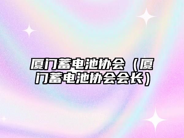 廈門蓄電池協會（廈門蓄電池協會會長）