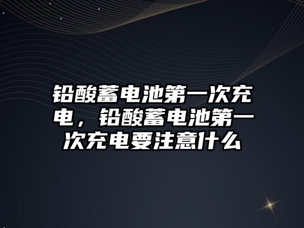 鉛酸蓄電池第一次充電，鉛酸蓄電池第一次充電要注意什么