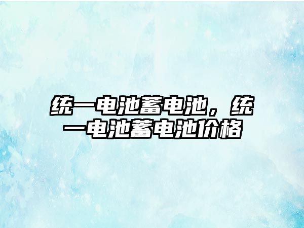 統一電池蓄電池，統一電池蓄電池價格