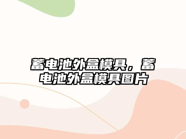 蓄電池外盒模具，蓄電池外盒模具圖片