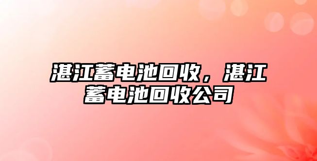 湛江蓄電池回收，湛江蓄電池回收公司