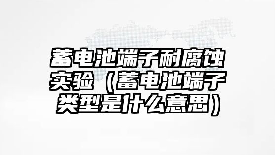 蓄電池端子耐腐蝕實驗（蓄電池端子類型是什么意思）