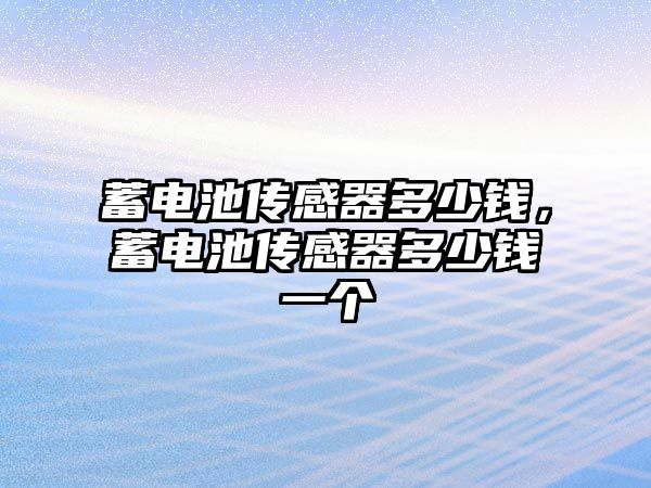 蓄電池傳感器多少錢，蓄電池傳感器多少錢一個