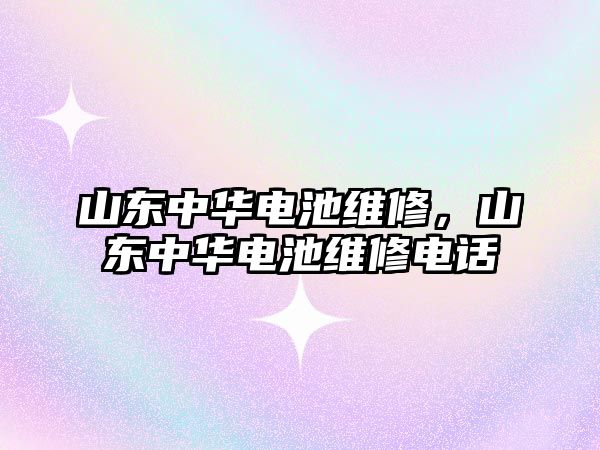 山東中華電池維修，山東中華電池維修電話