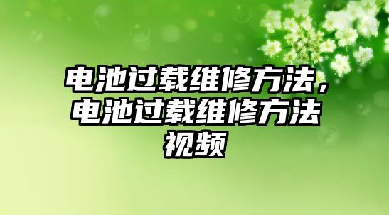 電池過載維修方法，電池過載維修方法視頻