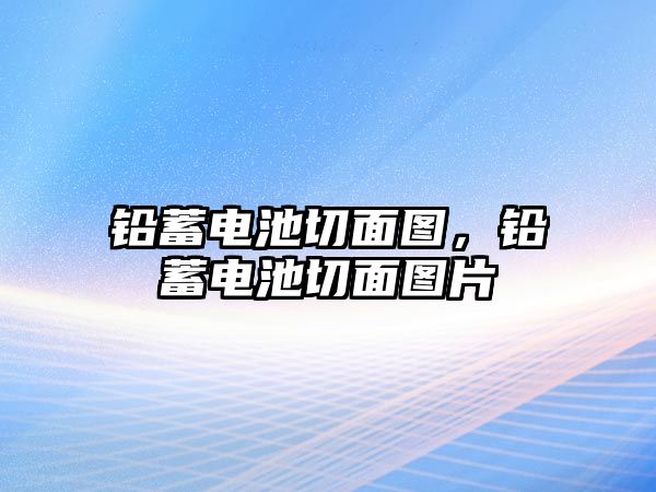 鉛蓄電池切面圖，鉛蓄電池切面圖片