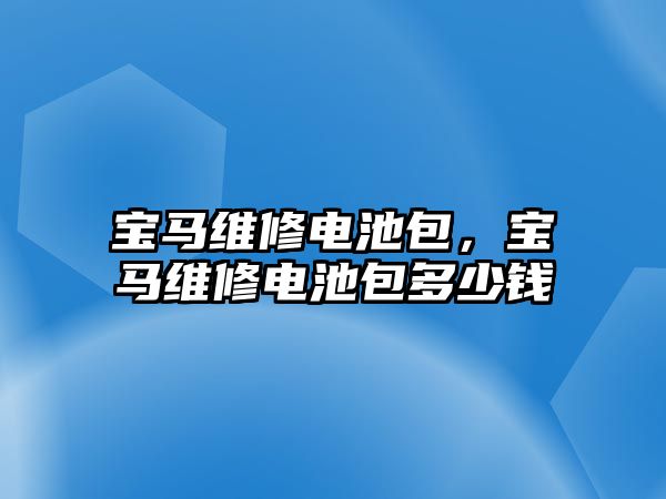 寶馬維修電池包，寶馬維修電池包多少錢